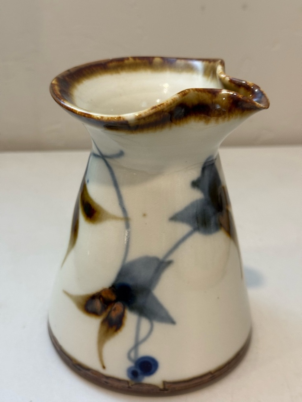 Studio Art Pottery Vase Sam Scott Pacific Northwest Artist Signed Glazed Floral